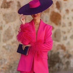 ZARA 2 Piece Feather Blazer And Pants